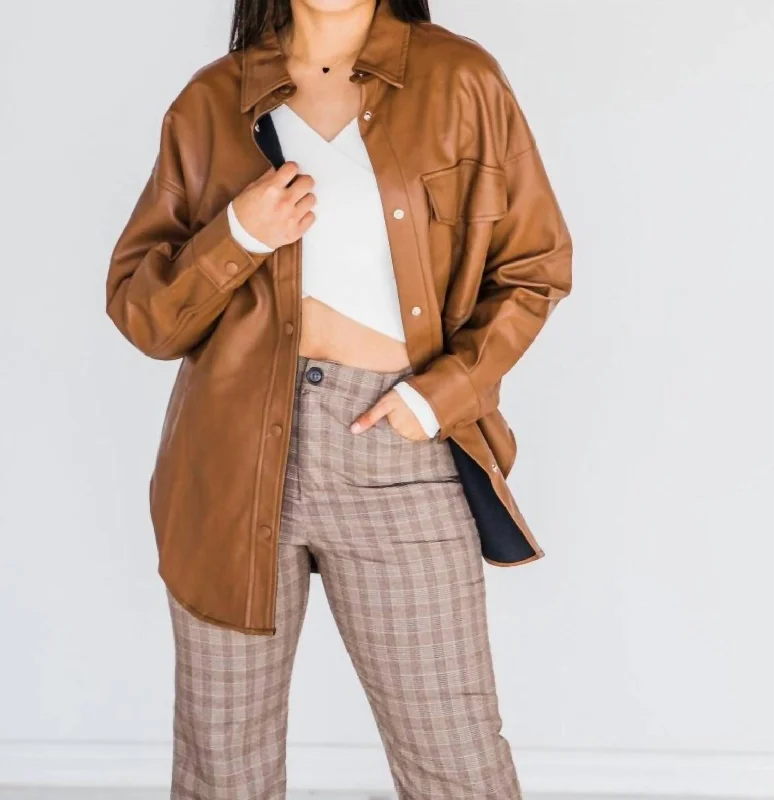 About That Time Shacket In Brown Versatile Outfits