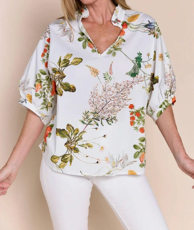 Adele Blouse In Garden Floral Additional Time-Limited Offers