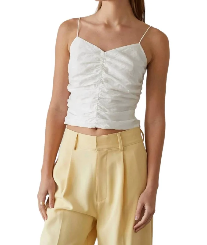 Alice Sheer Tank Top In Ivory Sale Event, Prices Rock