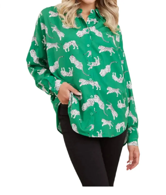 All You Want Top Long Sleeve In Green Now On Sale For Chic Urban Styles