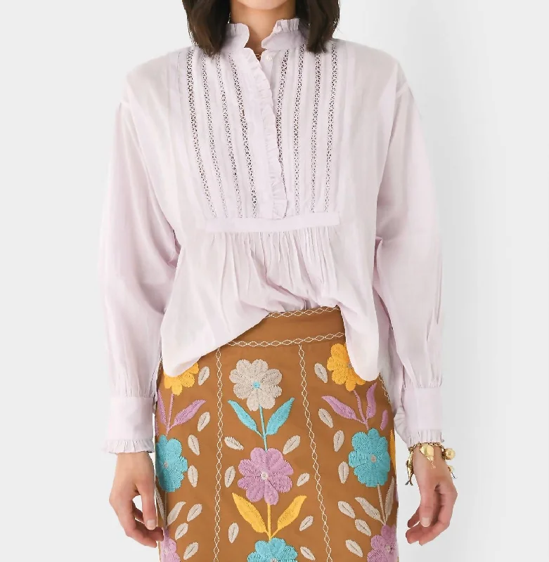 Anna Victorian Blouse In Lilac Great Prices On Feminine Styles