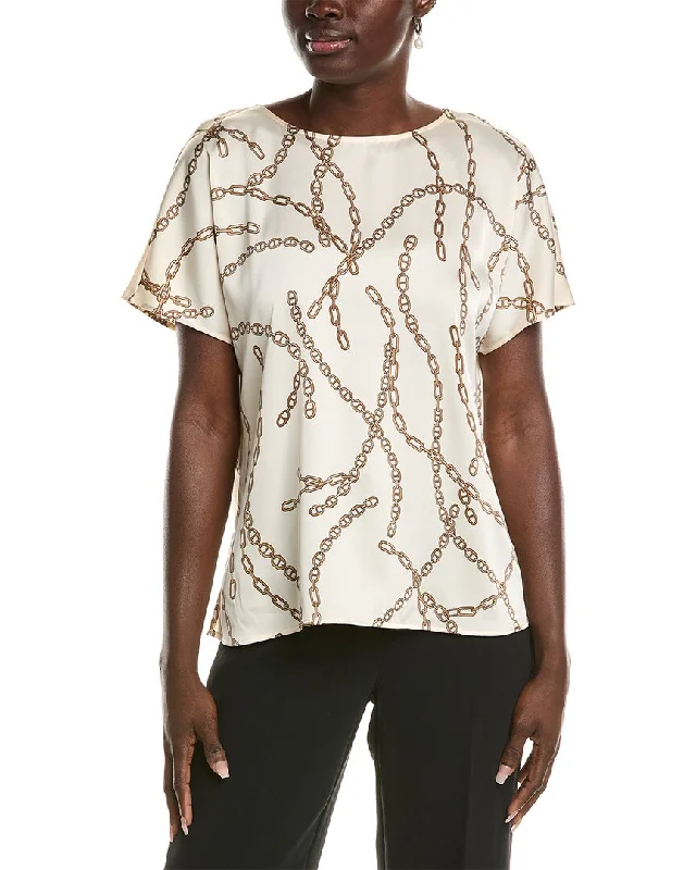 Anne Klein Bateau Neck Top Mega Sales