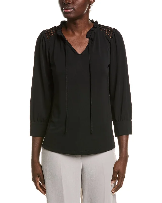 Anne Klein Blouson Sleeve Top Summer Deals