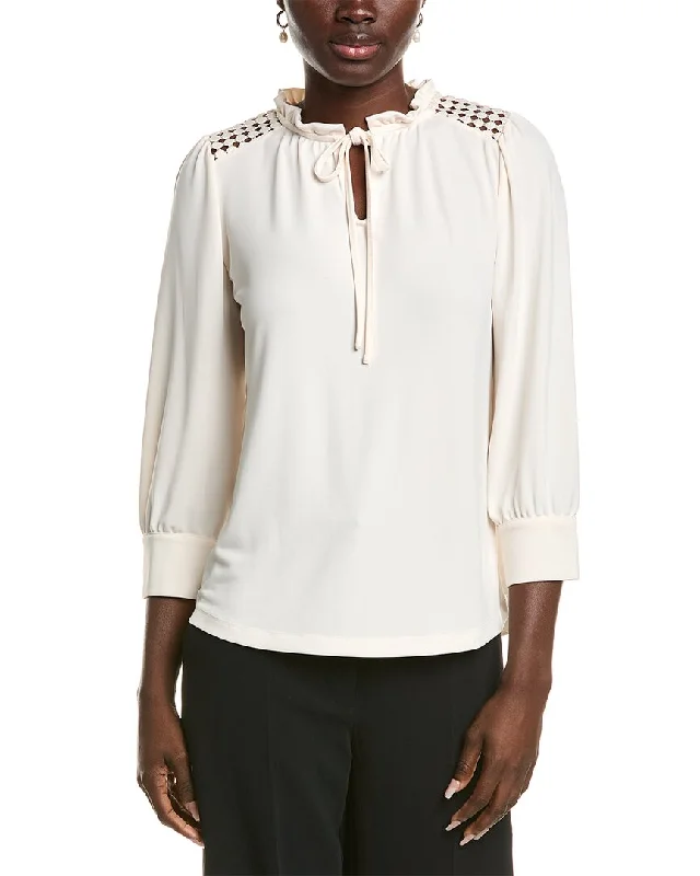 Anne Klein Blouson Top High End Designer Brands Discount