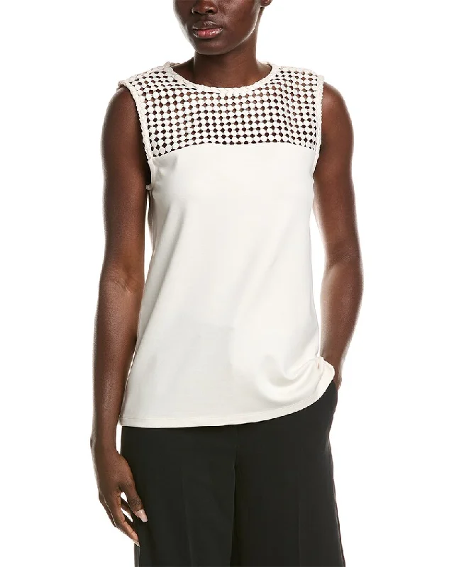 Anne Klein Lace Yoke Tank Best Deals Of The Season