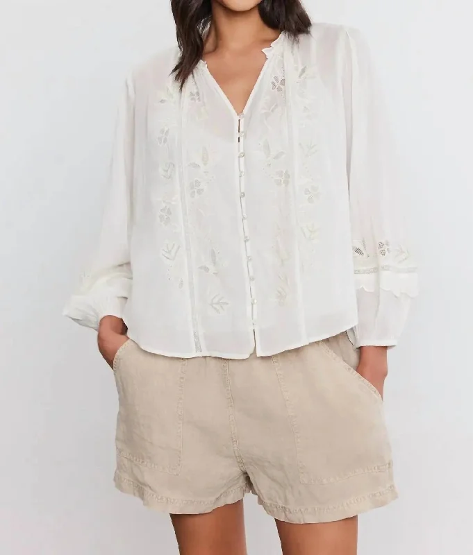 Arianne Top In White Fashion Sale