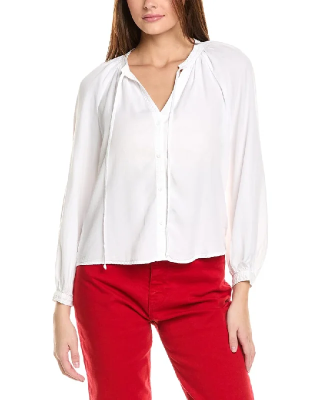 Bella Dahl Full Sleeve Raglan Button Down Shirt Feminine Grace