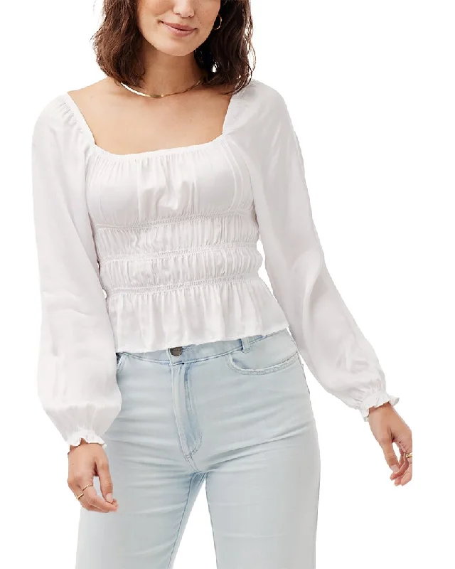 Bella Dahl Smocked Bodice Top Trending Items