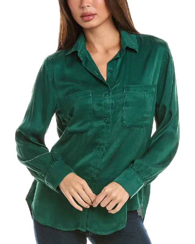 Bella Dahl Two Pocket Bishop Sleeve Shirt Fashion Deal