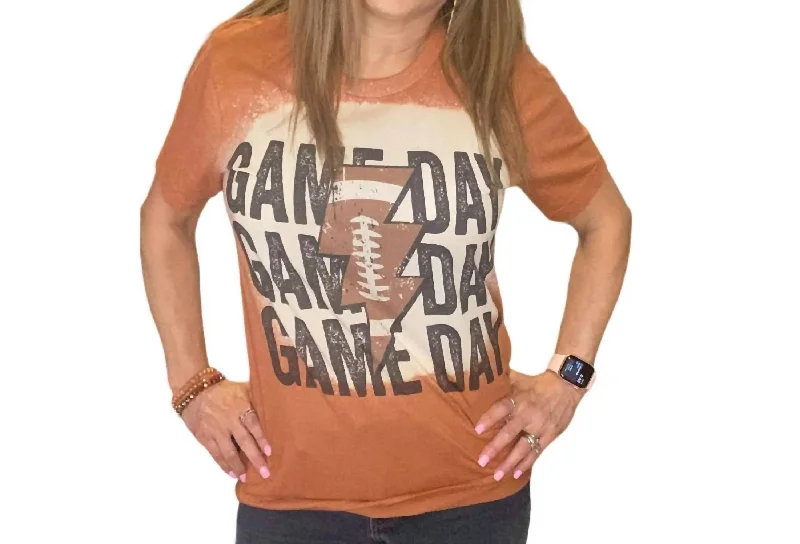 Bleached Football Gameday Tee In Autumn Fast Fashion Favorites