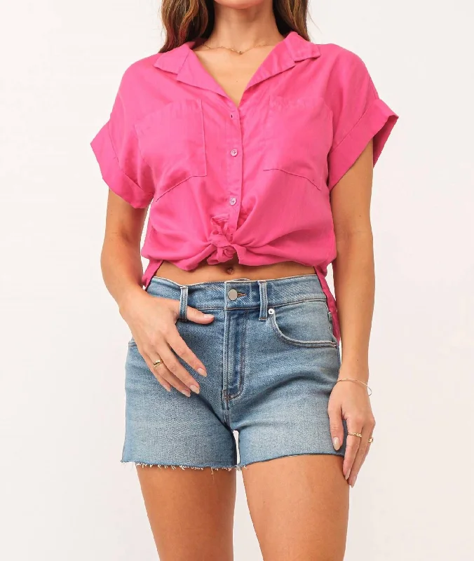 Cali Top In Pink Trendy Fashion Sale