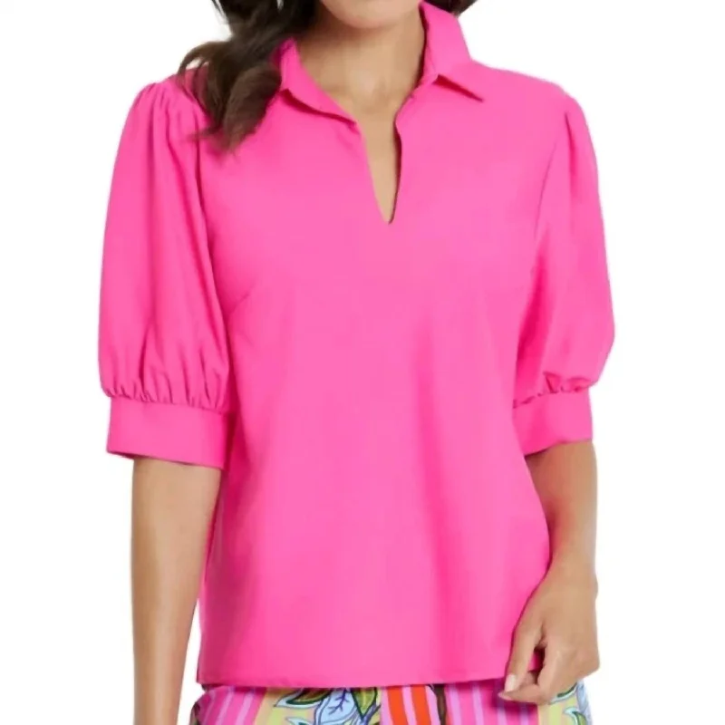 Calista Top In Spring Pink Modern Romance