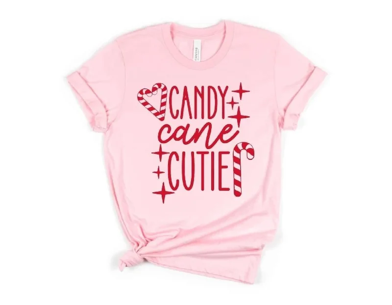 Candy Cane Cutie Tee In Pink Clearance Event