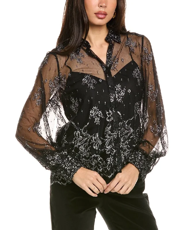 Cinq à Sept Short Lace Kandice Top Trend Alert