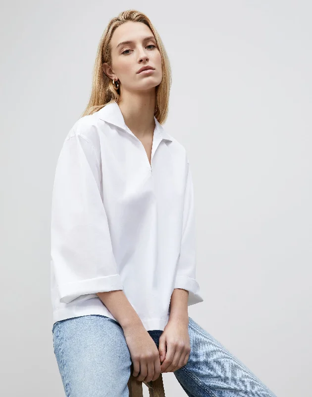 Classic Stretch Cotton Popover Shirt Find Your Unique Flair