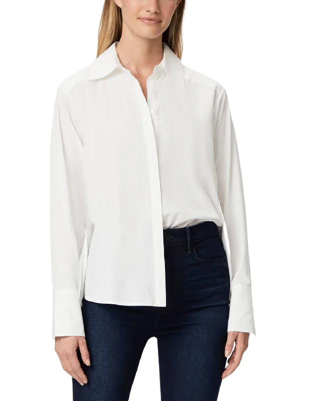 Clemence Shirt In White Now On Sale For Chic Urban Styles