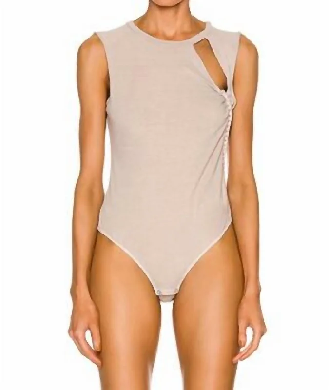 Cliff Bodysuit In Oat Fashion Forward