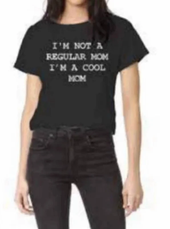 Cool Mom Tee In Black Chic And Edgy