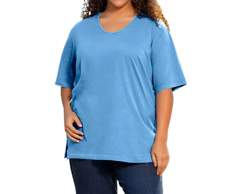 Cotton Short Sleeve Tee - Plus In Vista Comfort Centric Apparel