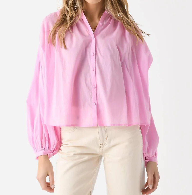 Country Shirt In Pink Bubble Tropical Island - Inspired Attire