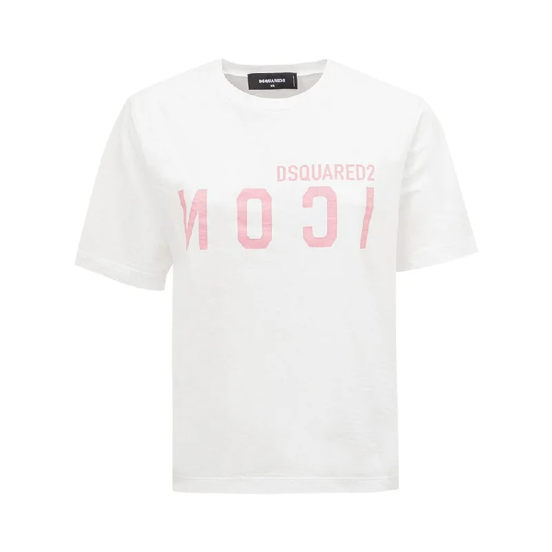 Dsqua² Elegant Cotton  Tee for Stylish Women's Women New Styles Just In