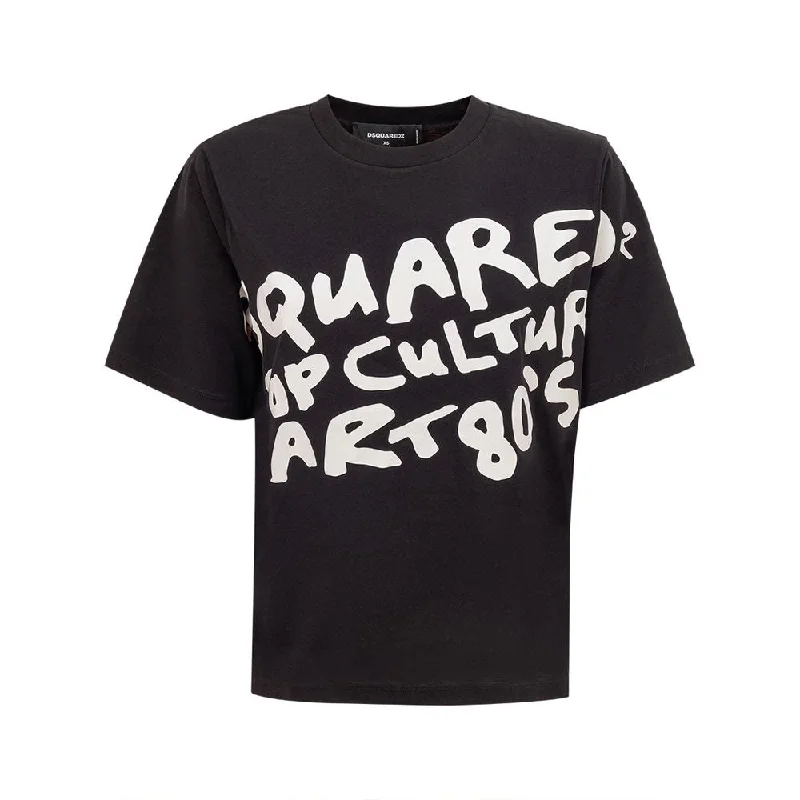 Dsqua² Sleek Cotton Signature Tee in Women's Travel Essentials