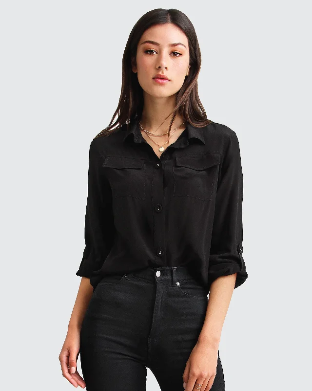 Eclipse Rolled Sleeve Blouse The Latest Trends