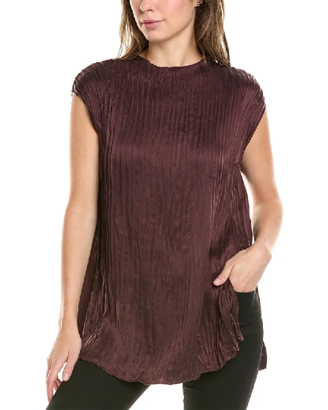 EILEEN FISHER Scrunched Blouse Budget Friendly