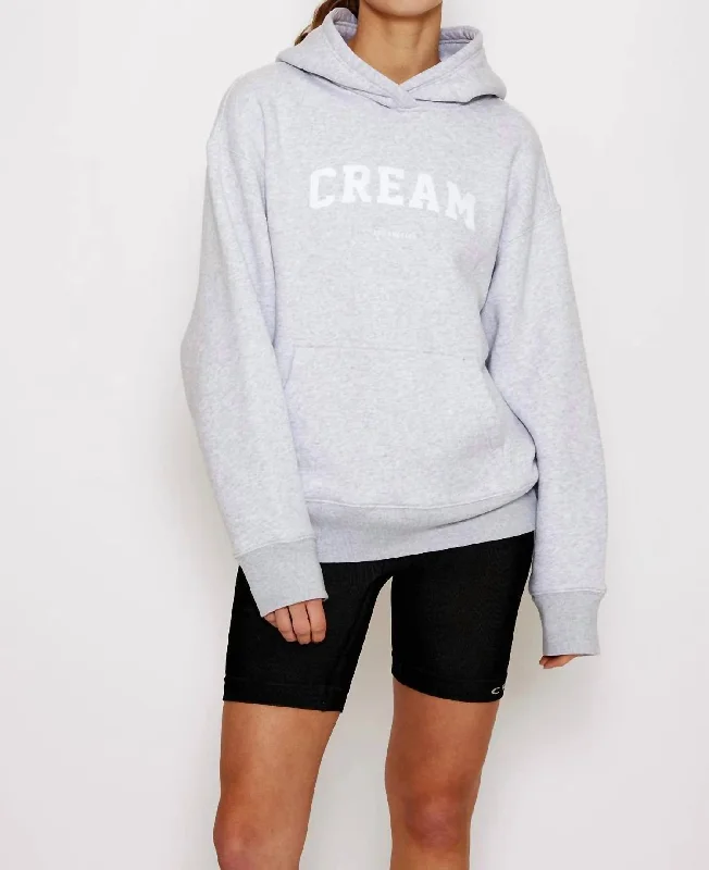 Elliott Cream Hoodie In Heather Light Gift Ideas