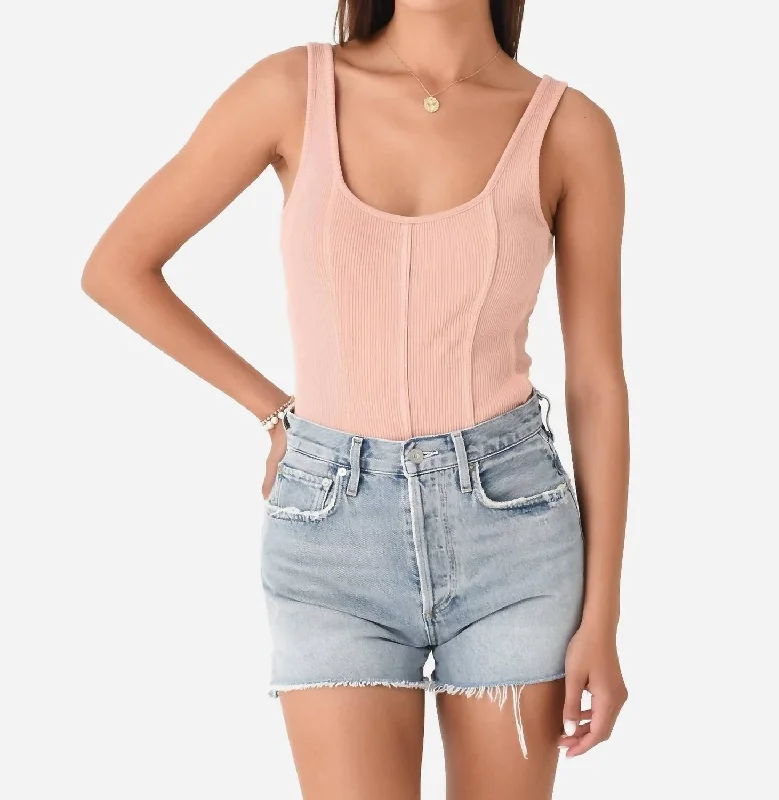 Elna Bodysuit In Grapefruit Trendy Street Style Attire