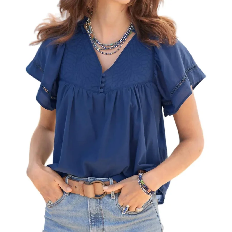 Emily Blouse In Navy Versatile Outfits