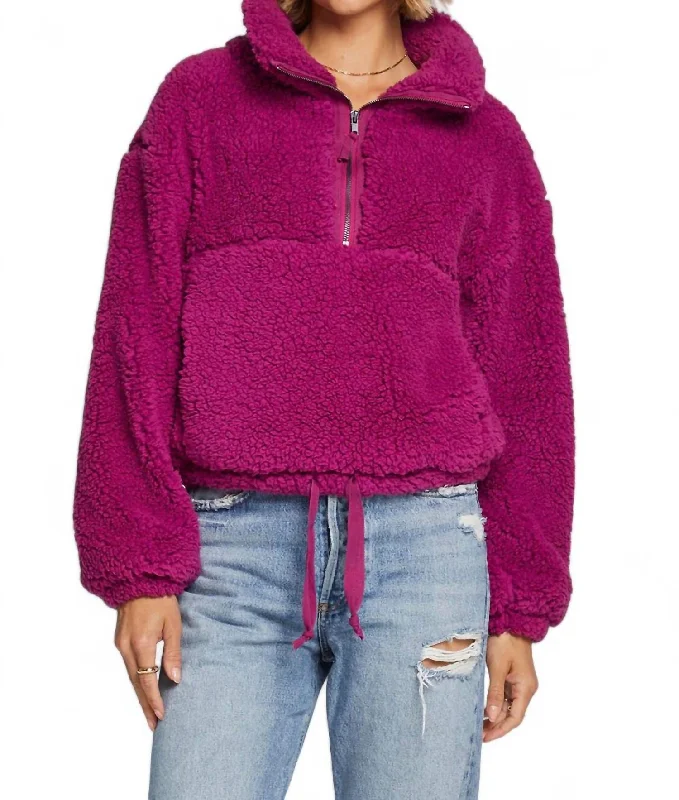 Everest Pullover In Berry Trend Driven Wardrobe