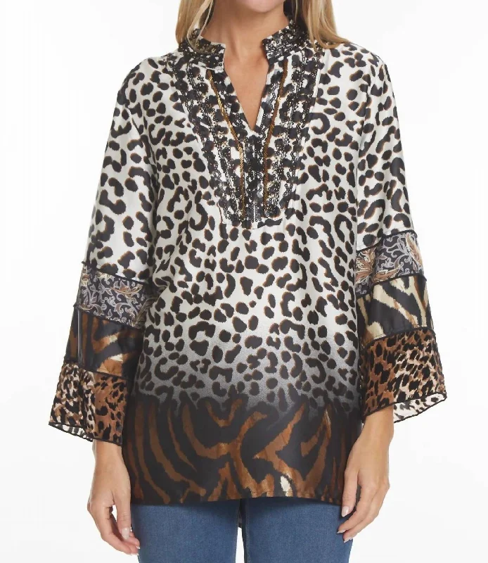 Face The Day Tunic In Animal Modern Women's Fashion