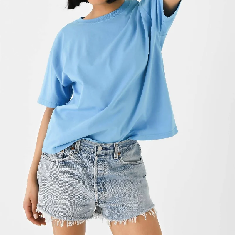 Fizvalley T-Shirt In Bleu Azur Exclusive Sale