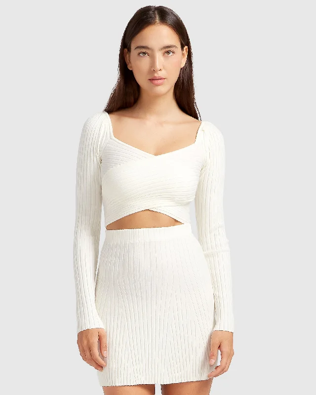 Forget Me Not Knit Crop Chic And Edgy