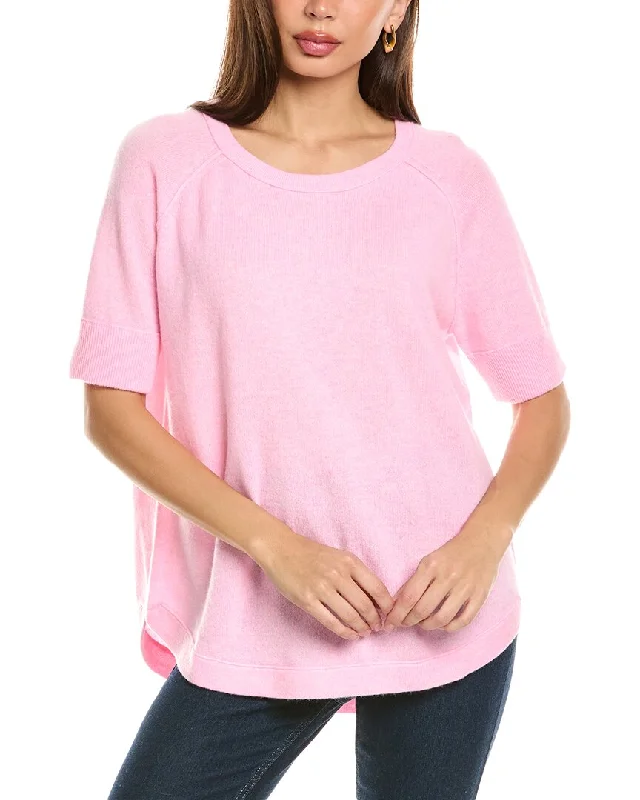 Forte Cashmere Round Hem Cashmere Sweatshirt Comfort First Women's Wear