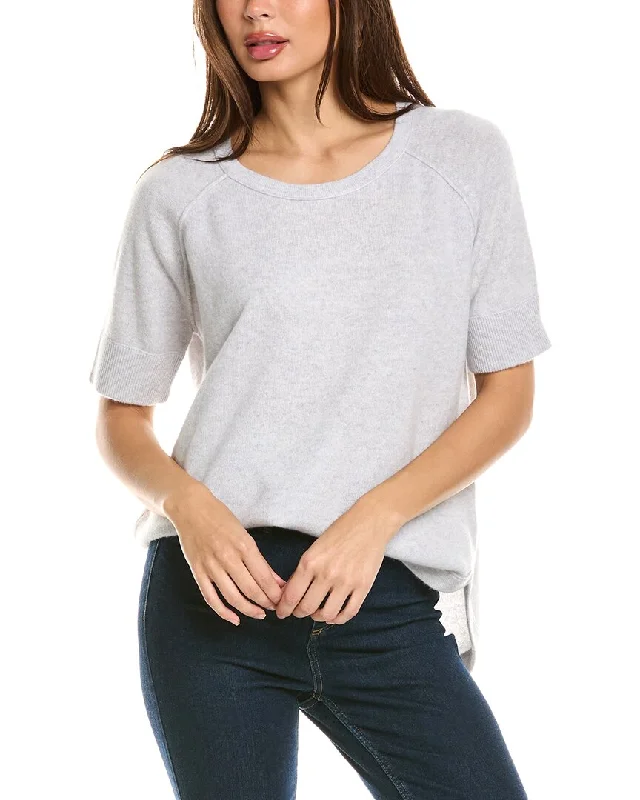 Forte Cashmere Round Hem Cashmere Sweatshirt Exclusive Deals Online