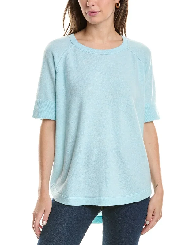 Forte Cashmere Round Hem Cashmere Sweatshirt Low Price Special