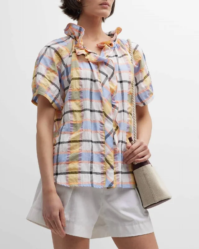 Frankie Shirt In Summer Plaid Unbeatable Prices