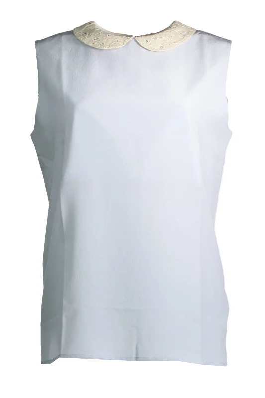 Gant Elegant Silk Tank with Removable Women's Collar Limited Quantities