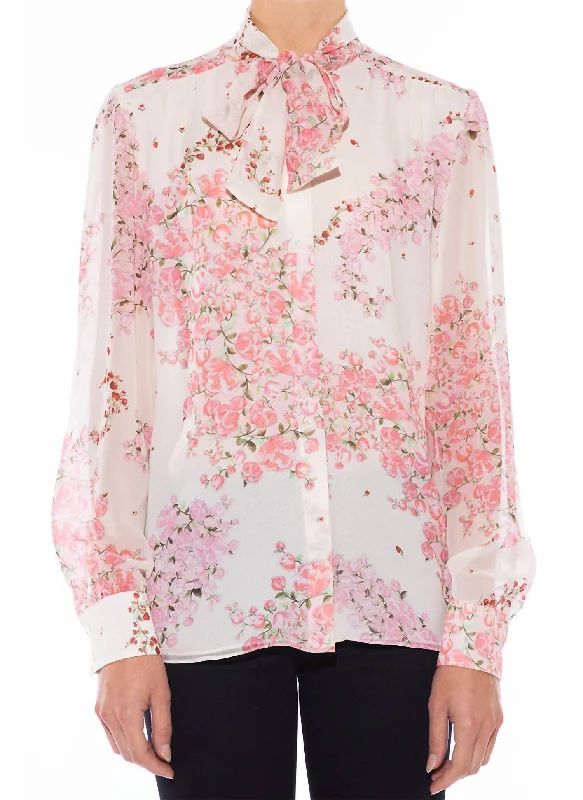 Georgette Muguet Paisley Top In Ivory Wardrobe Update