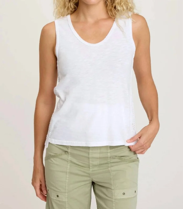 Gidget Tank In White Innovate Your Wardrobe