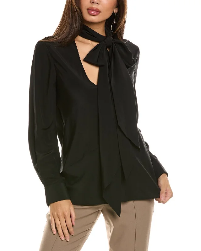 Helmut Lang Opaque Scarf Silk Blouse Versatile Wardrobe Essentials