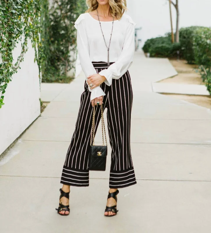 Here's A Hint Ruffled Blouse In Ivory Minimalist Office - Ready Style