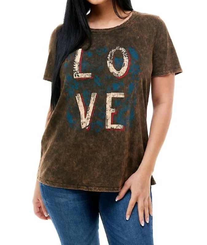 I’M Asking You Tee In Heather Brown Trendy Fashion For Women