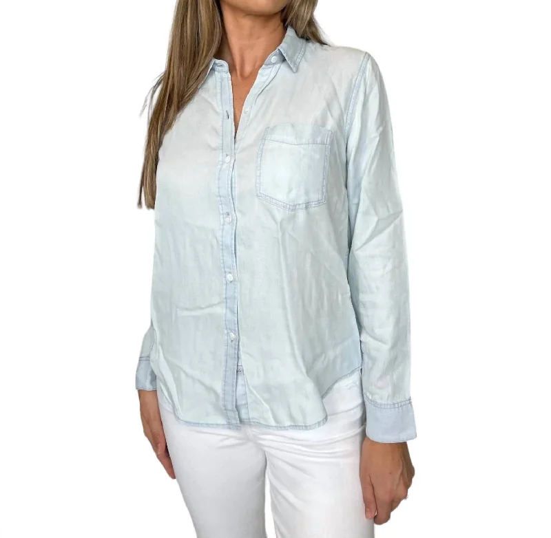 Ingrid Top In Denimlight Vintage Quality Driven Apparel