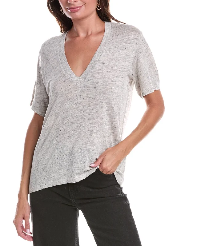 IRO Jeylac Linen T-Shirt Save Big