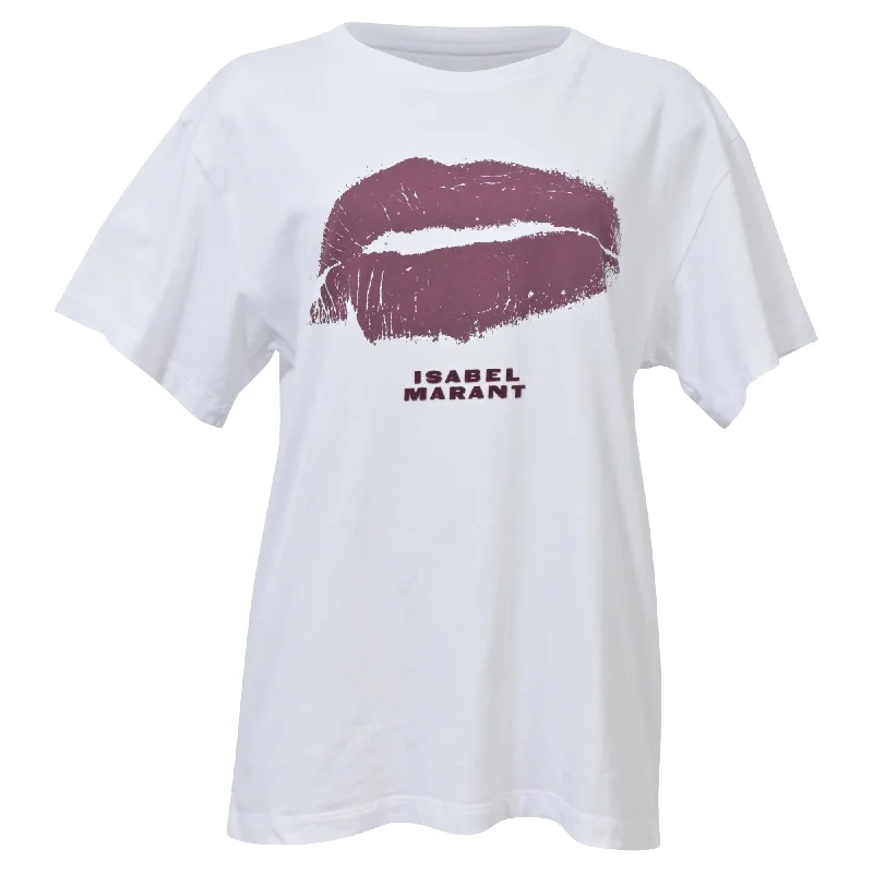 Isabel Marant Kiss T-Shirt in White Cotton Trendy Pulse