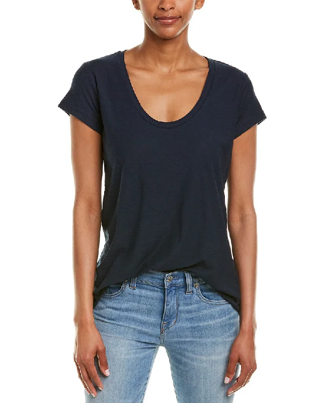 James Perse Deep V-Neck T-Shirt Alluring Design