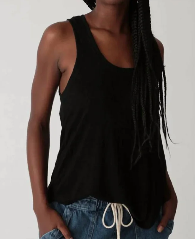 Jesse Tank Top In Onyx Summer Splash Sale